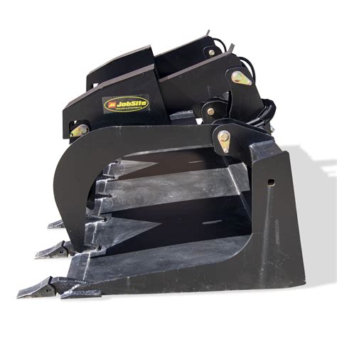 bucket grapple for skid steer on ebay|skid steer grapple bucket attachment.